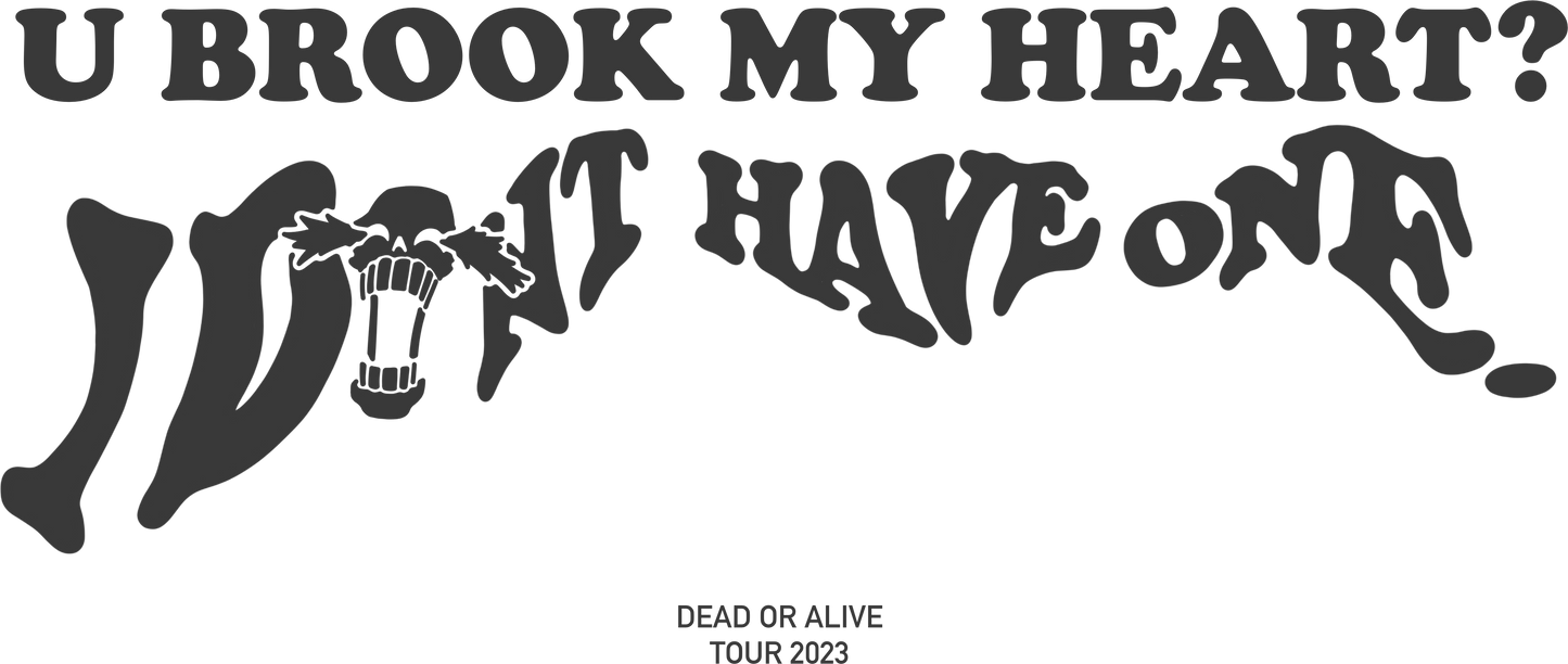 U BROOK MY HEART - OVERSIZED HOODIE