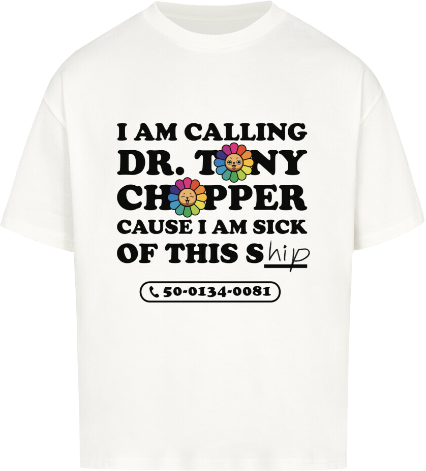 CALLING CHOPPER - OVERSIZED T SHIRT