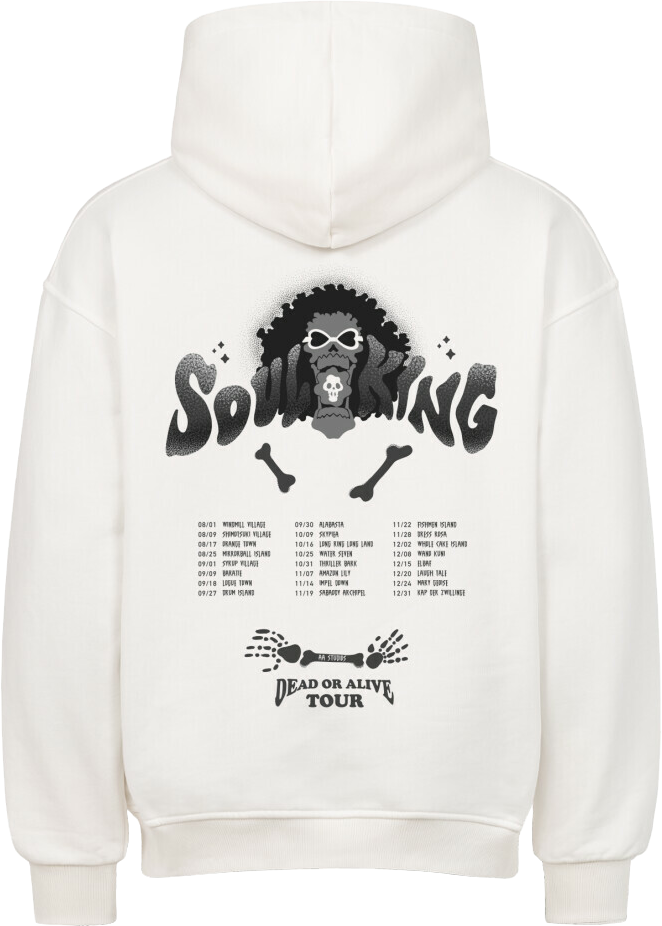 DEAD OR ALIVE (Backprint) - OVERSIZED HOODIE