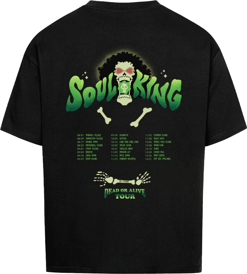DEAD OR ALIVE (Backprint only) - OVERSIZED T SHIRT