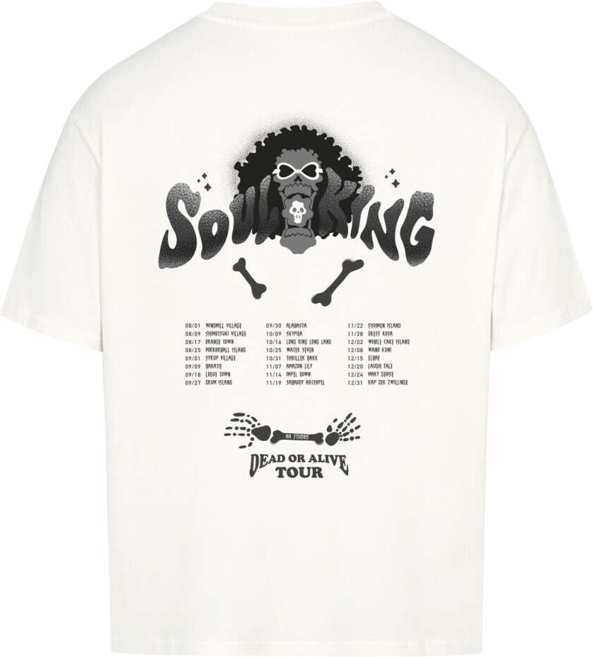 DEAD OR ALIVE (Backprint only) - OVERSIZED T SHIRT