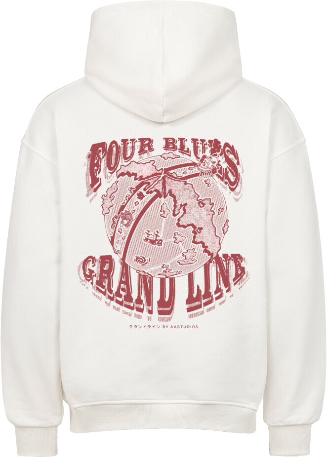FOUR BLUES (Backprint) - OVERSIZED HOODIE