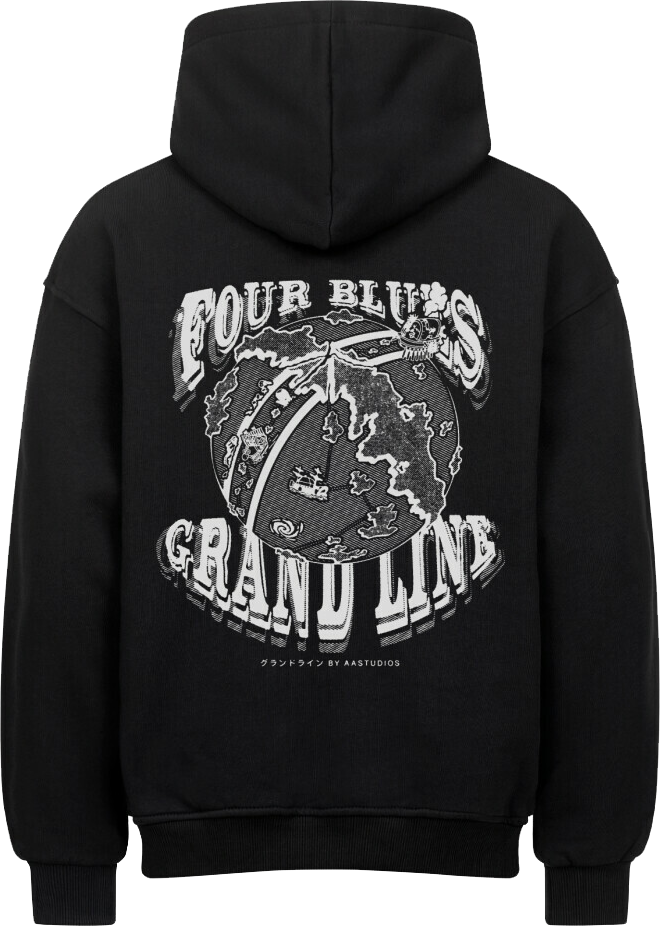 FOUR BLUES (Backprint) - OVERSIZED HOODIE
