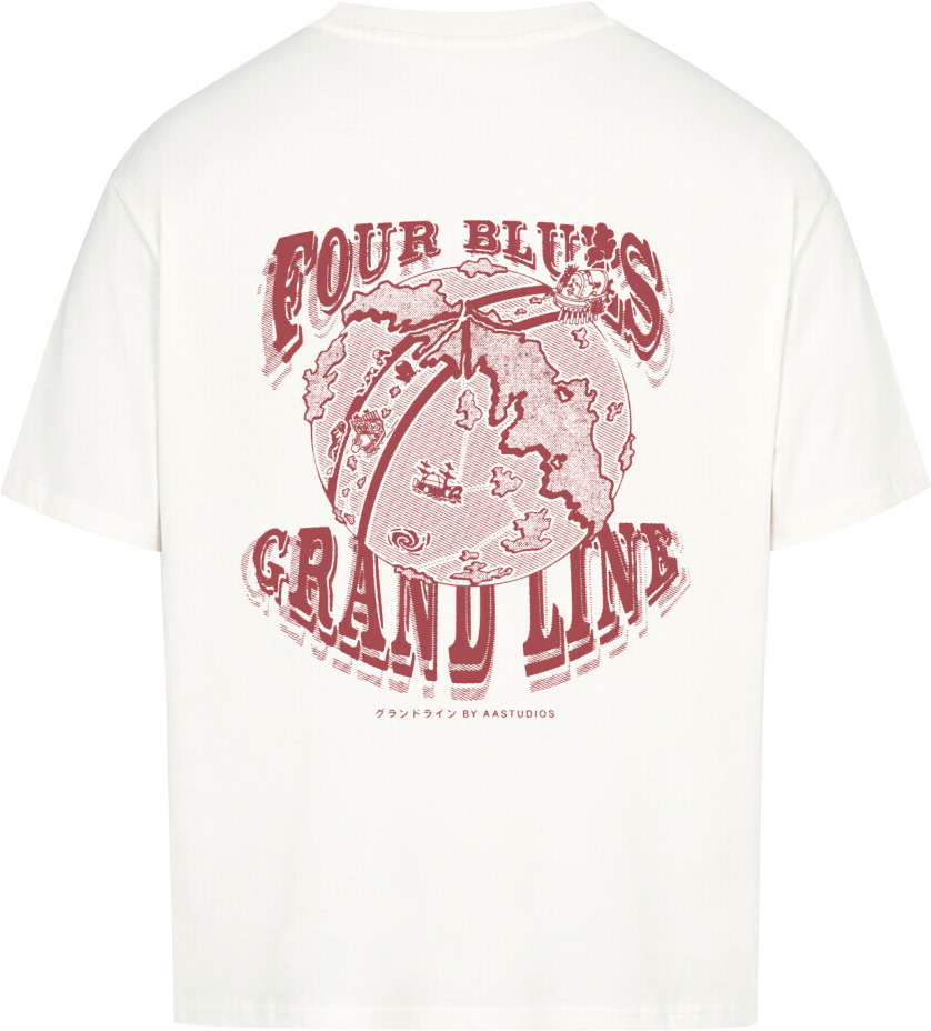 FOUR BLUES (Backprint) - OVERSIZED T SHIRT