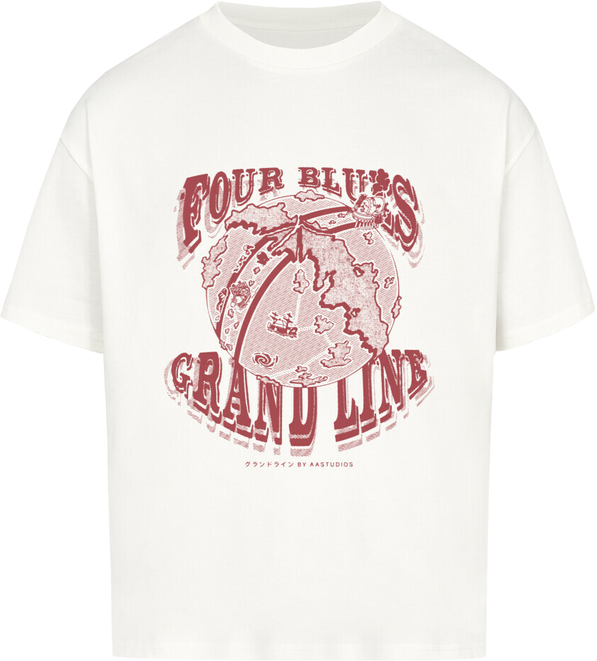 FOUR BLUES - OVERSIZED T SHIRT